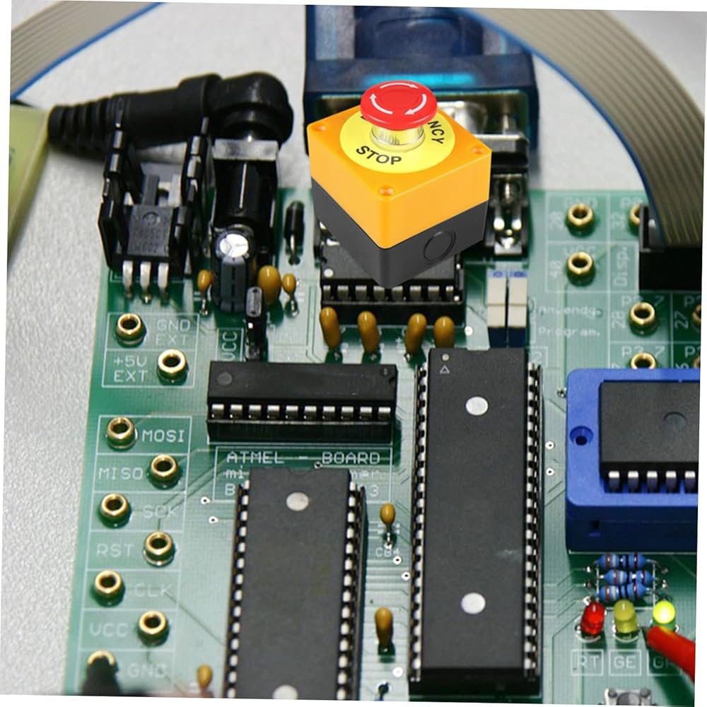 Amazon.co.jp: 6 セット 停止 ボタン スイッチ 非常 応答 ボタン